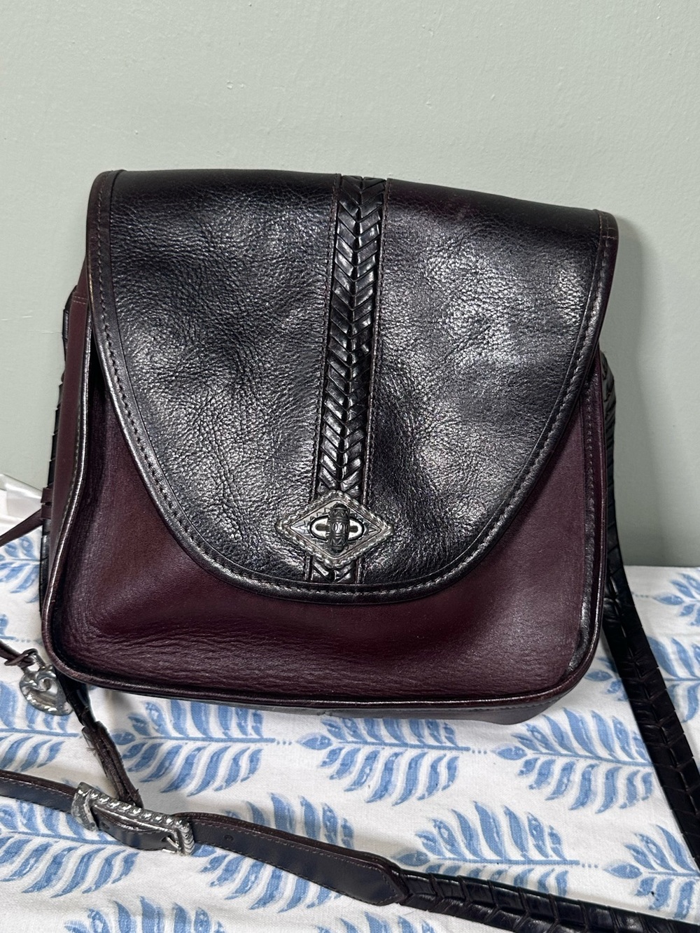 Rare Vintage Brighton Leather Satchel Purse